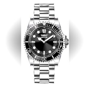 Invicta Pro Diver Men’s Black Dial Stainless Steel Watch 43mm